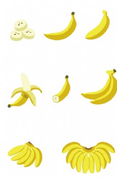 墙纸卡通香蕉图标