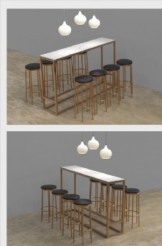 家具广告餐桌模型