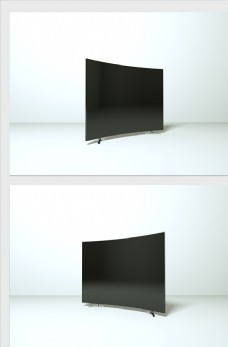 家具广告电视机曲面屏屏幕