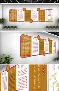 中国风设计中医文化墙