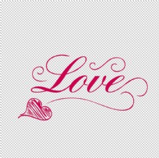 英文艺术字LOVE字体