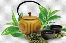 茶叶茶壶合成海报素材
