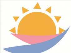 班服定制抽象太阳logo标识标志
