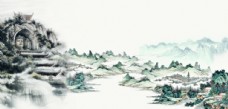 画中国风中国风山水水墨画