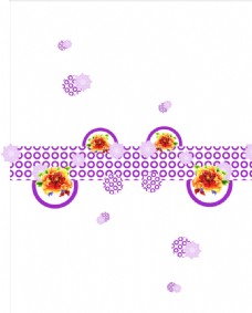 紫色圆圈花