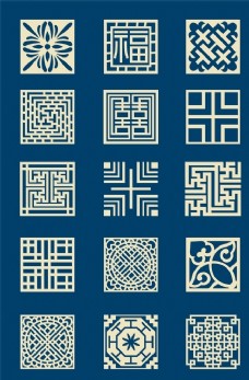 中国风古典花纹边框素材