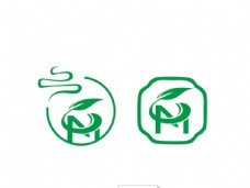 设计字母M字母茶叶logo茶叶店标