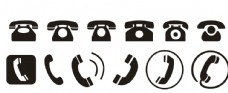矢量电话标志