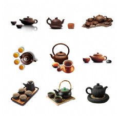 中国风设计茶壶茶杯