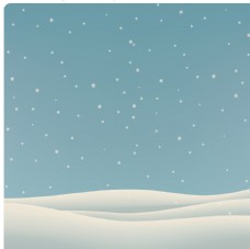 雪花元素手绘沙漠星空雪花插画矢量元素