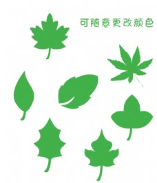 绿色叶子树叶素材