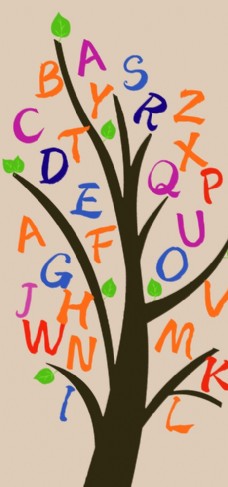 数字树  字母 树 幼儿园