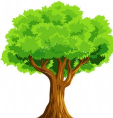 绿树矢量绿色大树