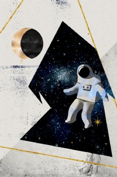 宇航员装饰画