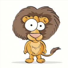 图表工具狮子搞笑搞怪动物卡通大眼睛