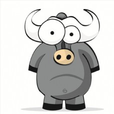图表工具大水牛搞笑搞怪动物卡通大眼睛8