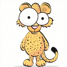 图表工具豹子搞笑搞怪动物卡通大眼睛6C