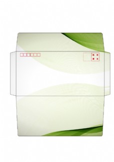 纸纹绿色底纹企业信封信纸背模板