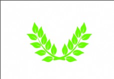 叶子logo设计字母标志
