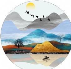中国山水装饰画