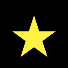 星星黄色五角星装饰海报素材