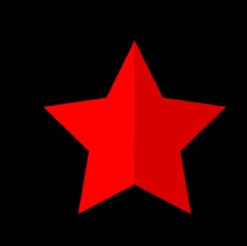 饰角红色五角星装饰海报素材
