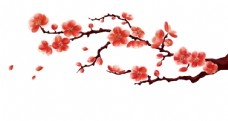 节日花朵梅花树枝元素