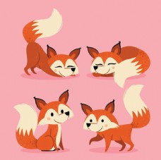 潮流素材可爱小狐狸