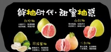 促销广告柚子水果单品海报