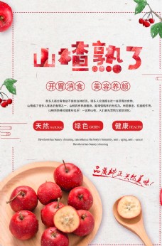 零食海报山楂零食美食宣传海报素材