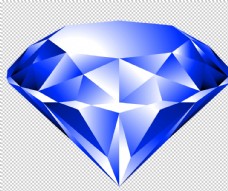 蓝宝石蓝钻石水晶钻石免抠图