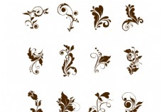 装饰花纹花纹复古欧式装饰海报素材