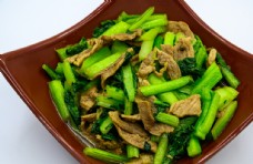 健康饮食青菜炒肉