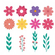 画册封面背景植物花卉插画
