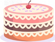 卡通菠萝奶油蛋糕