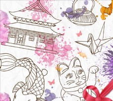 手绘日本文化