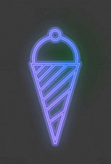 茶霓虹灯冰淇淋