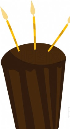 卡通菠萝巧克力蛋糕