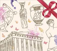 手绘希腊文化