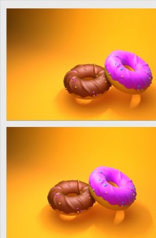 
                    C4D甜甜圈模型图片

