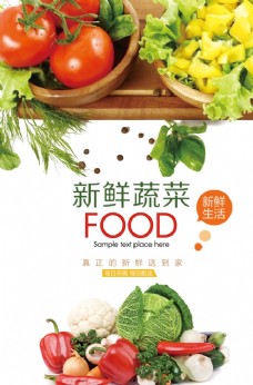 
                    新鲜蔬菜宣传海报图片
