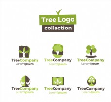 绿树绿色树木企业标志图片
