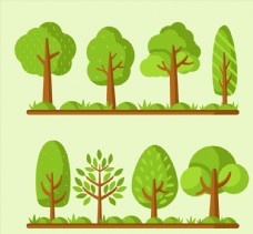 绿树翠绿色树木设计图片