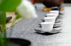 
                    茶具品茶传统简约背景素材图片

