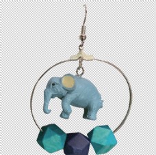 
                    大象珠子耳环图片
