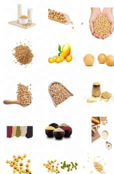 png抠图黄豆素材图片