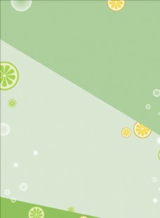 橙汁海报绿色小清新背景素材图片
