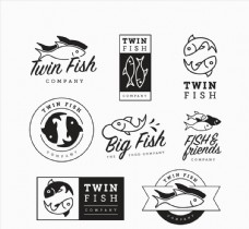 
                    鱼类商务标志图片
