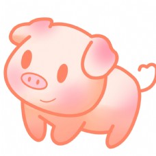 猪矢量素材卡通猪可爱小猪图片