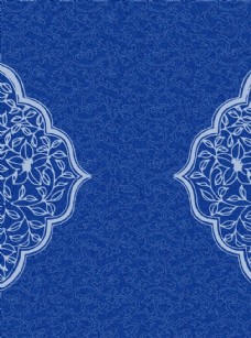 古典青花瓷花纹背景图片